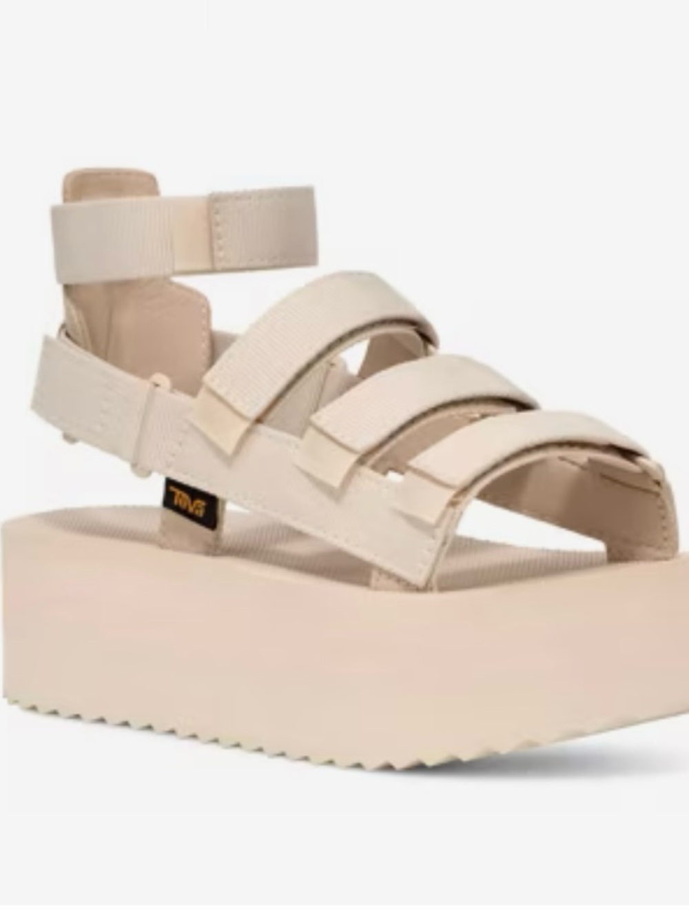 Teva Women's White Platform Strap Sandal